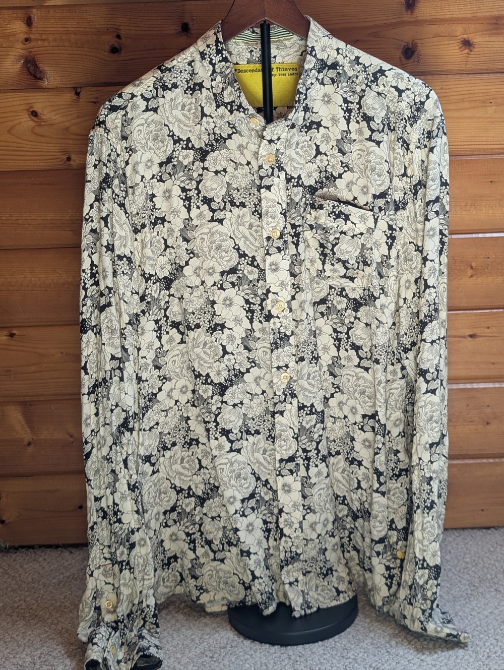 Descendant of Thieves Yellow Label Floral Shirt - 2XL